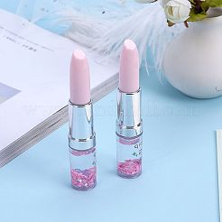 Lipstick Shape Empty Tube Black Ink Ballpoint Pens&nbsp;LS-DIY-H123-A01