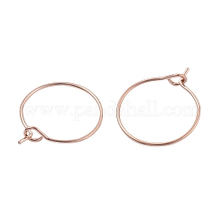 24Pcs 4 Size 316L Surgical Stainless Steel Hoop Earring Findings&nbsp;STAS-ZZ0001-03RG