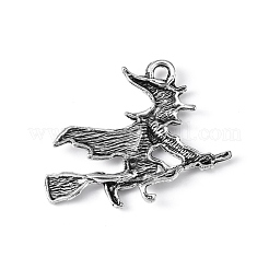 Tibetan Style Witch Alloy Pendants&nbsp;X-TIBEP-Q050-06AS-NR