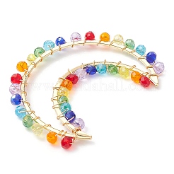 Colorful Glass Beaded Big Pendants&nbsp;PALLOY-JF02428-01