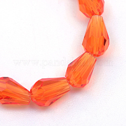 Transparent Glass Bead Strands&nbsp;X-GLAA-R168-3x5-01D