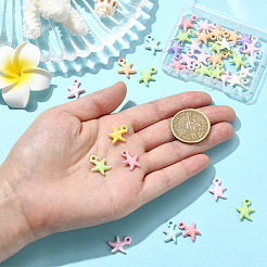 36Pcs Baking Paint Alloy Pendants&nbsp;FIND-SP0004-16B