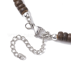 Natural Wenge Wood Pendant Necklaces&nbsp;NJEW-JN04791-03