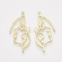 Alloy Open Back Bezel Pendants&nbsp;PALLOY-S121-80
