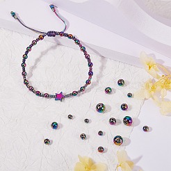80Pcs 4 Style Rack Plating Rainbow Color 304 Stainless Steel Beads&nbsp;STAS-SZ0002-38