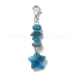 Gemstone Chip Beaded Pendant Decorations Sets&nbsp;HJEW-JM01116