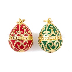 Brass Enamel Pendants&nbsp;KK-E112-13G