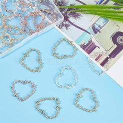 Rack Plating Alloy Open Back Bezel Pendants&nbsp;FIND-OC0001-31