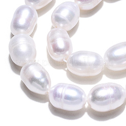 Natural Cultured Freshwater Pearl Beads Strands&nbsp;PEAR-N012-07F