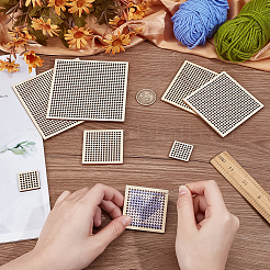 8Pcs 4 Styles Wood Embroidery Board&nbsp;DIY-BC0014-92