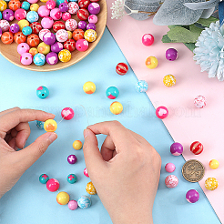 150Pcs 15 Style Opaque Acrylic Beads Sets&nbsp;SACR-PH0002-14