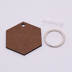 Sublimation Blanks Keychains&nbsp;KEYC-WH0019-01