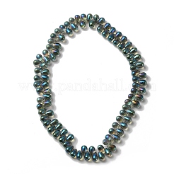 Electroplate Glass Beads&nbsp;GLAA-WH0023-29J