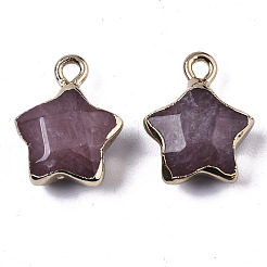 Natural Strawberry Quartz Pendants&nbsp;X-G-N326-36D