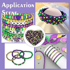 1500Pcs 3 Styles St. Patrick's Day Plastic Beads&nbsp;KY-SP0001-32