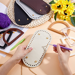 5Pcs 5 Colors Oval PU Leather Bag Bottoms&nbsp;FIND-ME0003-60