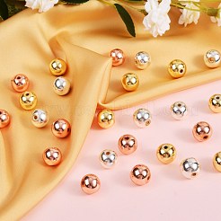 3 Strands 3 Colors Electroplate Non-magnetic Synthetic Hematite Beads Strands&nbsp;G-SZ0001-23