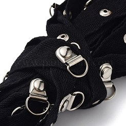 Cotton & Iron Clasps Elastic Straps&nbsp;DIY-XCP0002-67