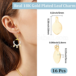 16Pcs Rack Plating Brass Charms&nbsp;KK-BBC0028-85