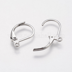 Tarnish Resistant 304 Stainless Steel Leverback Earring Findings&nbsp;STAS-F141-03P