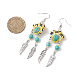 Iron Dangle Stud Earring&nbsp;EJEW-MZ00189-01