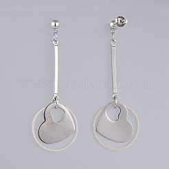 Stainless Steel Dangle Ear Studs&nbsp;EJEW-JE03920