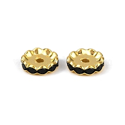 Brass Rhinestone Spacer Beads&nbsp;RB-A014-L12mm-02G