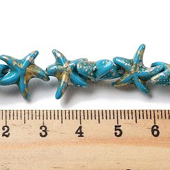 Synthetic Turquoise Dyed Beads Strands&nbsp;G-P507-04R