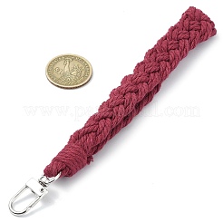 Handmade Macrame Cotton Threads Wrist Strap Pendant Decoration&nbsp;HJEW-JM02720-01
