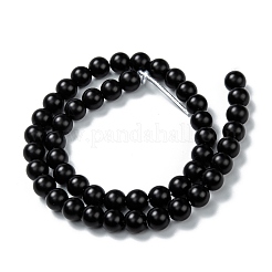 Natural Black Onyx Beads Strands&nbsp;X-G-Z024-01B