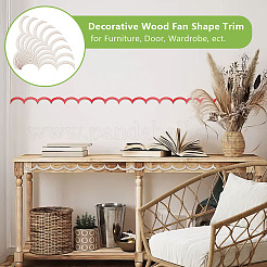 28Pcs Decorative Wood Fan Shape Trim&nbsp;AJEW-OC0016-28