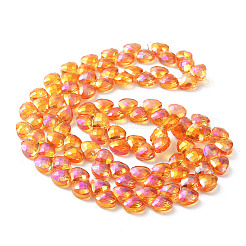 Electroplate Triangle Glass Beads Strands&nbsp;EGLA-A036-11A-FR03