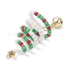 Glass Seed Beaded Christmas Tree Big Pendants&nbsp;PALLOY-TA00330-03