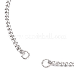 2.5MM 304 Stainless Steel Curb Chain Slider Bracelet Making&nbsp;AJEW-JB01455