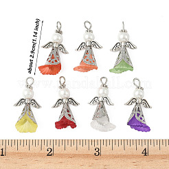 50Pcs Glass Pearl & Acrylic Pendans&nbsp;PALLOY-JF03947