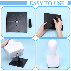 8 Bags PP Plastic Holder for Foam Mannequin Head&nbsp;ODIS-GO0001-24