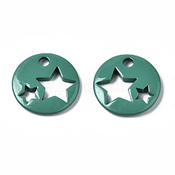 Spray Painted Brass Charms&nbsp;LS-KK-Q252-003B