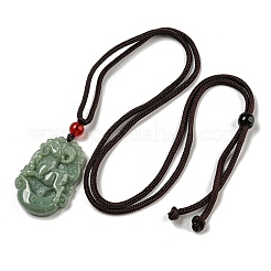 Natural Jadeite Pendant Necklaces&nbsp;G-H306-05-08