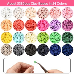 DIY Polymer Clay & CCB Plastic Beads Bracelets Making Kits&nbsp;DIY-YW0010-92