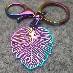 18Pcs 3 Style Ion Plating(IP) Rainbow Color 304 Stainless Steel Split Key Rings&nbsp;FIND-YS0001-13