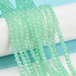 Baking Paint Transparent Glass Beads Strands&nbsp;DGLA-A034-J2mm-B05