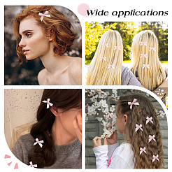 50Pcs Bowknot Polyester Alligator Hair Clips&nbsp;AJEW-CP0008-37