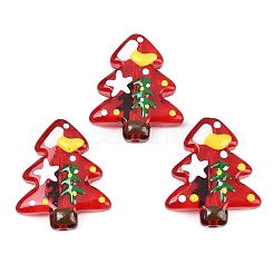 Christmas Theme Handmade Lampwork Beads&nbsp;LAMP-I027-07R-1