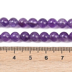 Natural Amethyst Beads Strands&nbsp;G-A274-C01-6mm-03