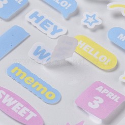 PET Plastic Stickers&nbsp;DIY-H168-01B