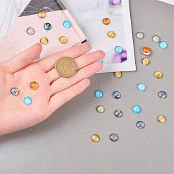 50Pcs Luminous Glass Cabochons&nbsp;sgGLAA-SZ0001-14E