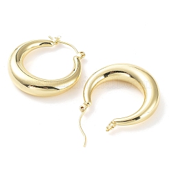 Brass Hoop Earrings for Women&nbsp;EJEW-D086-02G
