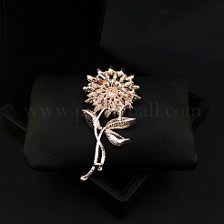 Flower Rhinestone Brooch&nbsp;PW-WGE33ED-01