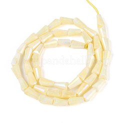 Anti-Tarnish Electroplate Glass Beads Strands&nbsp;GLAA-T025-27C
