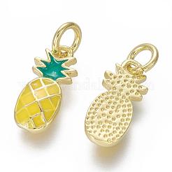Brass Enamel Charms&nbsp;KK-L185-27G